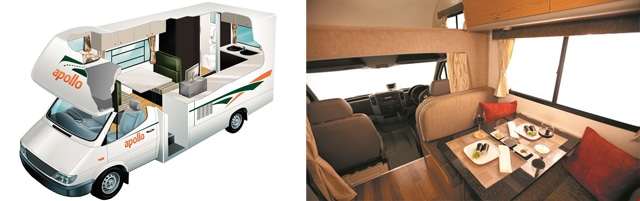 camper with children 4 seats 2