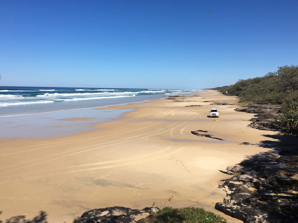 75 mile beach Fraser Island