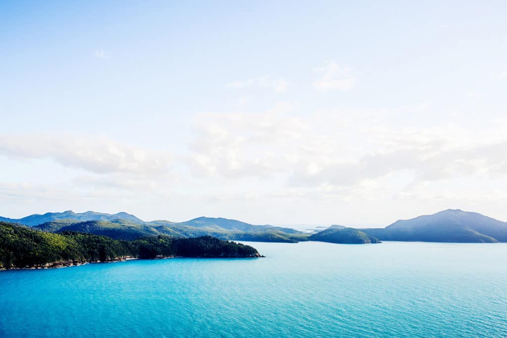 Hamilton island coast Australia